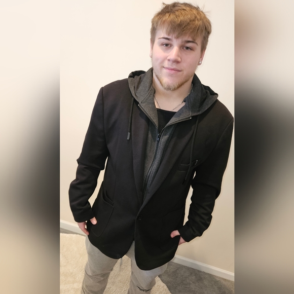 Projek Raw casual sport coat with hoodie insert - Picture 6 of 8